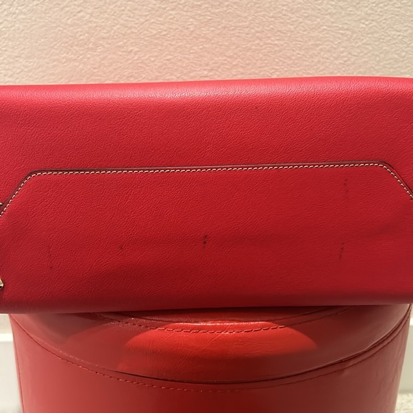Boldrini Selleria Italy Red Fragola Leather Tote - Picture 5 of 11
